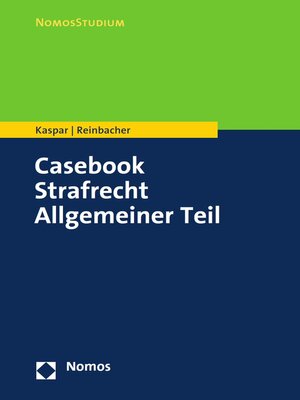 cover image of Casebook Strafrecht Allgemeiner Teil